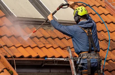 Démoussage et hydrofuge de toiture à Entrechaux